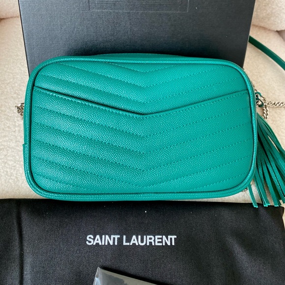 Saint Laurent Mini Lou Bag in “Green Field” color - Picture 3 of 14